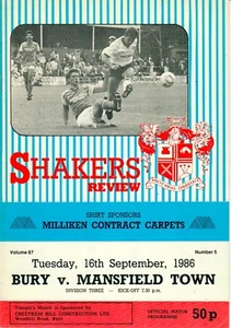 Bury v Mansfield Town 1986-87 - Picture 1 of 1