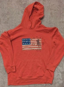 Ralph Lauren Polo Kid Boy American Flag Patch&big pony pullover Hoodie - Picture 1 of 3