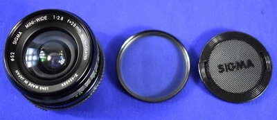 Sigma Mini Wide 28mm f/2.8 Multi-coated w/Filter & Case for Olympus EXC    #4932 - Image 1 of 4