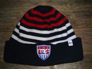 Gorro de la Selección Nacional de Fútbol de Estados Unidos para niños - Gorra de exterior con parche a rayas para niños EE. UU. - Imagen 1 de 5