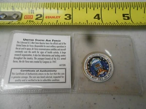 NEW U.S. AIF RORCE USAF USCG QUARTER DOLLAR 2004 MICHIGAN PAINTED MILITARY - Picture 1 of 2