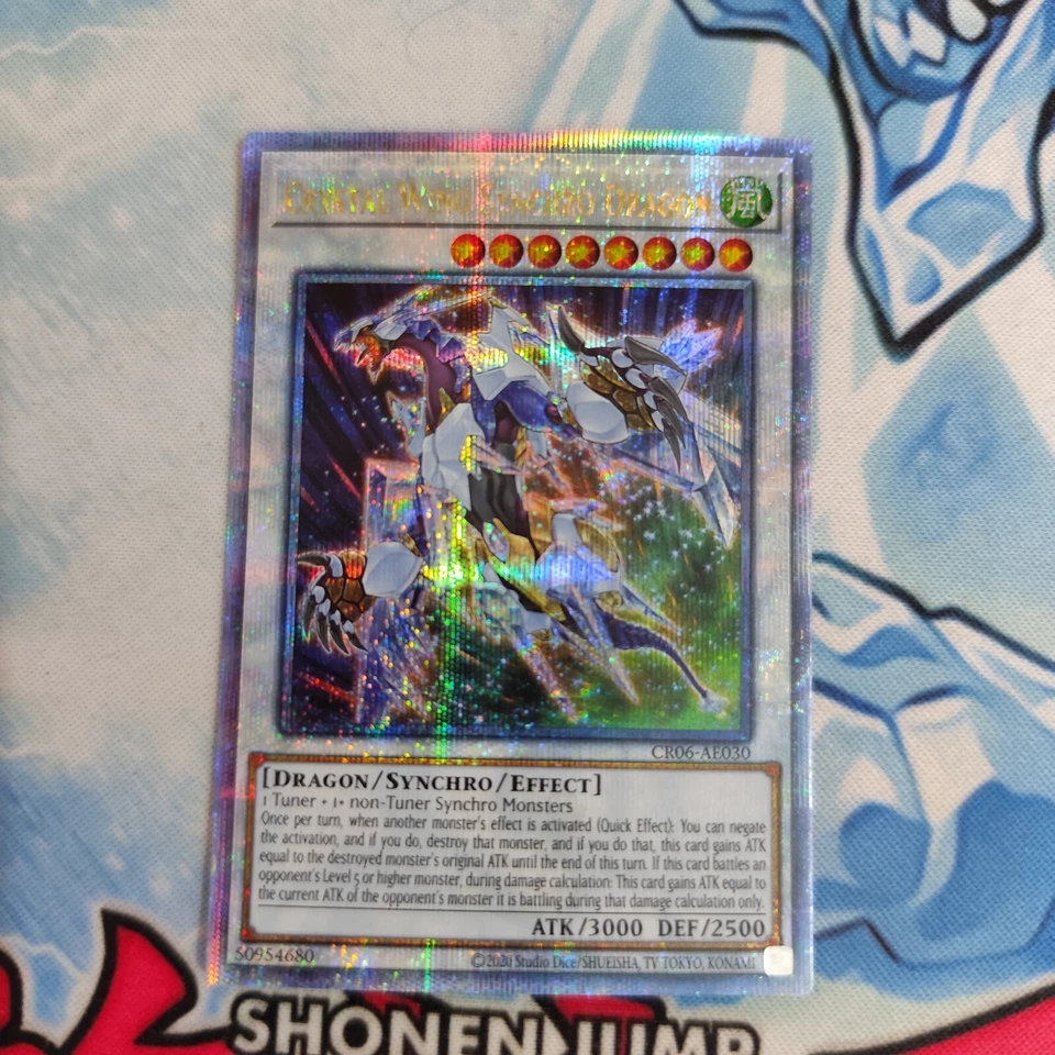 Yugioh Asian English Crystal Wing Synchro Dragon CR06-AE030 QCSE  - Image 1 of 1