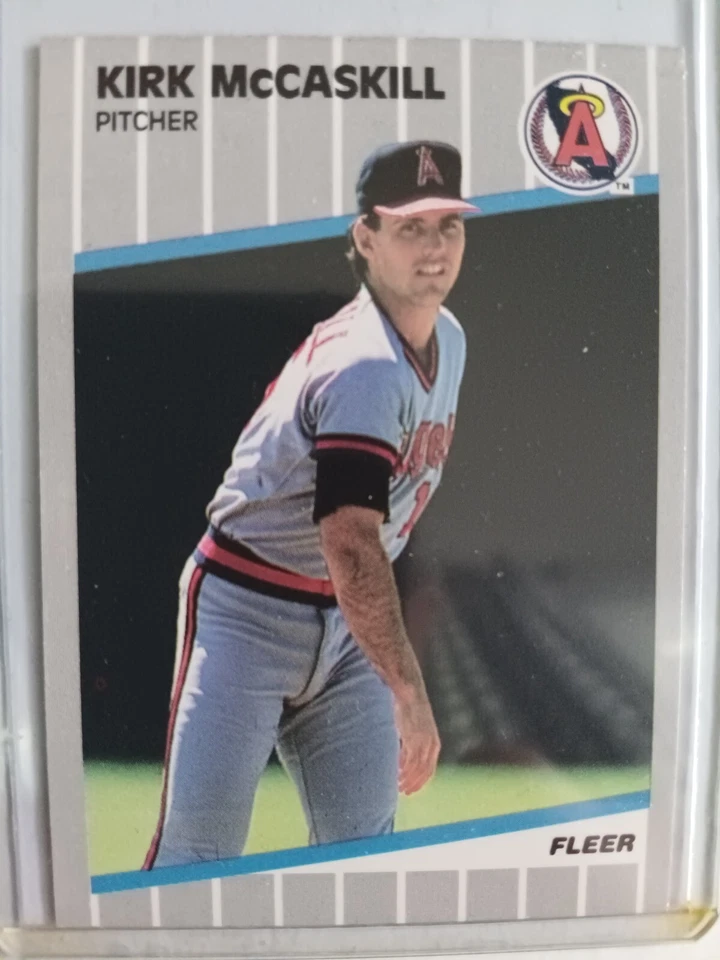 KIRK McCASKILL ANGELS 1989 FLEER BASEBALL CARD #483 - Image 1 of 1