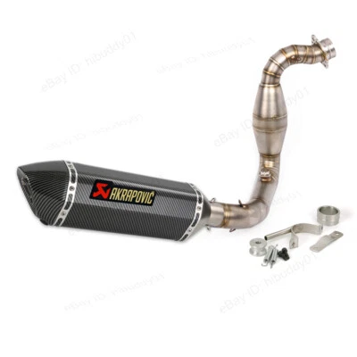 G310R 2016-2025 para BMW G310GS Sistema de escape Deslizable Cabezal Tubo Silenciador Puntas Foto 1 de 4