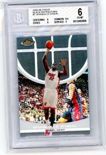 2005/06 Topps Finest Black Refractors #1 Shaquille O'Neal #01/19 BGS 6