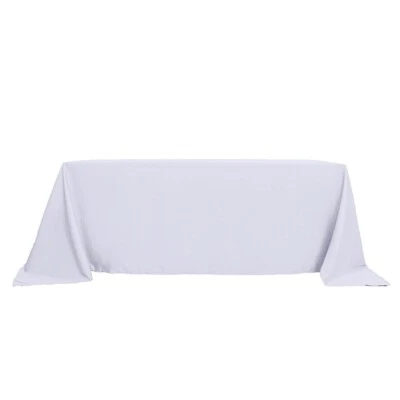 6 pcs 90"x132" Polyester Tablecloths Wedding Party Table Linens Home Kitchen - Image 1 of 3