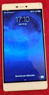 Huawei P8 GRA-L09 CHAMPAGNE - SBLOCCATO - Vetro con crepe, Touch Perfetto - Immagine 1 di 4