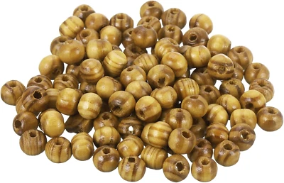 Cuentas de madera natural, 200 piezas 6 mm de diámetro marrón claro redondas cuentas espaciadoras sueltas para Foto 1 de 4