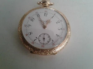 VACHERON CONSTANTIN REF 27448 14k GOLD LADY'S 35mm POCKET WATCH # 3S 01637RUNS - Picture 1 of 9