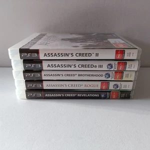 Assassins Creed II & III, Brotherhood, Rogue, Revelations - Lot of 5 PS3 - Picture 1 of 7