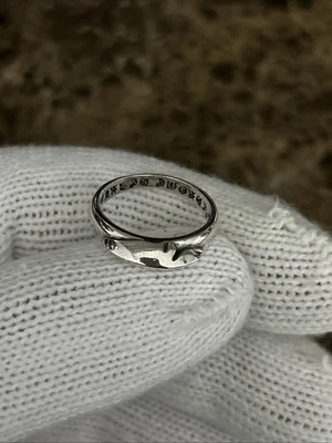 Anillo Pluma Corazones Cromo Talla 9,99c Subasta Sin Reserva Foto 1 de 4