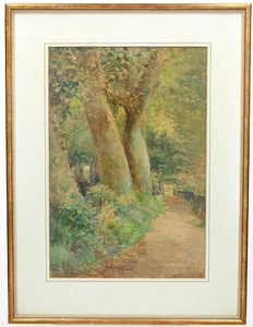 20er Jahre KEYMER HASSOCKS WEST SUSSEX AQUARELL GEMÄLDE H.E Grace gerahmt - Bild 1 von 7