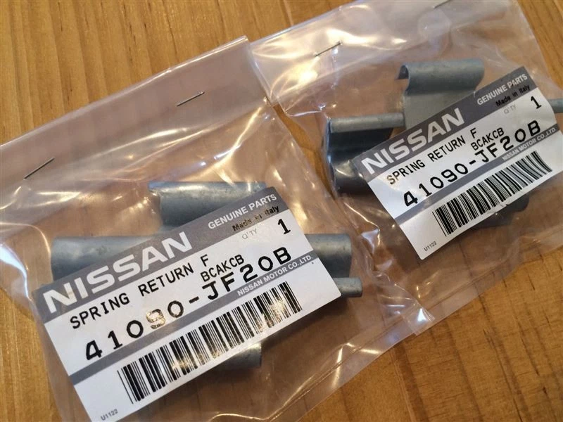 NISSAN GT-R R35 2009-2024 Genuine Front Brake Pad Return Springs 2pcs Set OEM - Image 1 of 1