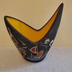 Keto Keramik Porzellan Vase #1035 signiert Sureale Vandarbut abstrakt MCM - Bild 1 von 12