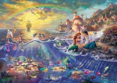 Schmidt , Thomas Kinkade: Disney The Little Mermaid Puzzle - 1000pc, Puzzle 9nXj - Immagine 1 di 2