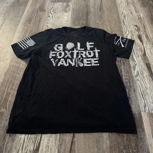 Adult Large Grunt Style Golfer VGA Veteran Golfer’s Foxtrot Yank Shirt Golf (28) - Picture 1 of 7