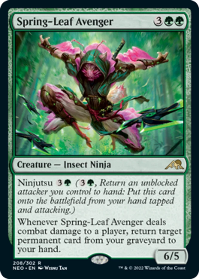 x1 Spring-Leaf Avenger - Kamigawa: Neon Dynasty - NM - MTG - Image 1 of 1