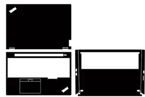 Housse en peau autocollant pour ordinateur portable Lenovo Thinkpad P16v GEN1 16" 2023 vinyle carbone - Photo 1/34