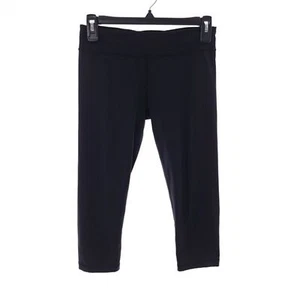 Ivivva by Lululemon Girls Size 14 Solid Black Workout Leggings - Picture 1 of 6