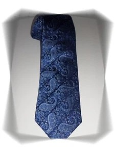 Cravate Fantaisie Tons de Bleus TieRack Neuve - Imagen 1 de 4