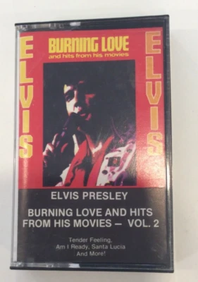 Elvis Presley Burning Love and Hits From His Movies Vol 2 1985 RCA Cassette Tape Foto 1 de 4