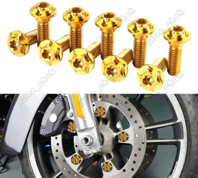10PCS Front Brake Disc Rotors Mounting Bolts For Yamaha MT-10 FZ10 ABS 2016-2021 - Imagem 1 de 4
