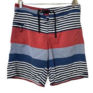 Patagonia Swim Shorts Mens Size 36 Multicolor Striped Drawstring