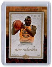 2007-08 Upper Deck Artifacts Gold Jason Richardson 013/100 Charlotte Bobcats #30