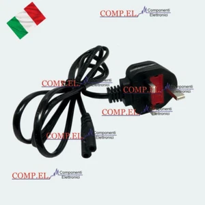 Netzkabel Auslauf IEC-320-C7 A Stecker Englisch UK BS-1363-A Fuse 13A - Bild 1 von 3