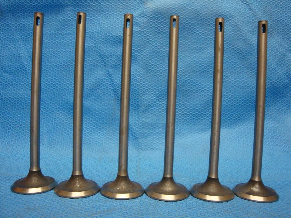1935 1936 Pontiac 208 Exhaust Valve Set 6 Valves GM 497091 NOS Silver Streak - Image 1 of 4