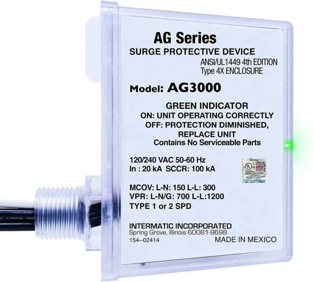Intermatic AG3000 120/240 VAC Universal HVAC Surge Protective Device