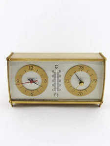 Nice Jaeger Table Clock electromechanical movement weather station 50's - Picture 1 of 7