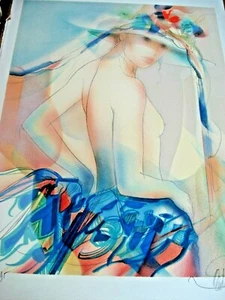 RAR Limited Edition Original Akt Aquarell von Jean Claude Valadie - Bild 1 von 8