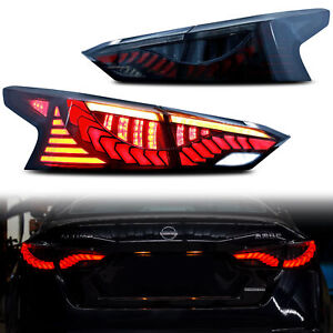 LED Tail Lights for Nissan Altima 2019-2024 Sequential Animation Rear Lamps
