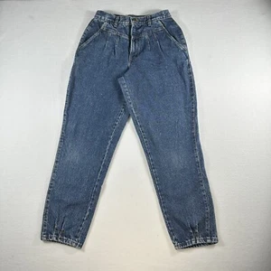 Vintage 80s Chic Women's Acid Wash Denim High Waist Mom Jeans USA Sz 10 Petite - Picture 1 of 12
