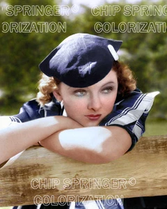 MYRNA LOY Stars in BROADWAY BILL | Bellissima FOTO A COLORI 8x10 di CHIP SPRINGER - Foto 1 di 1