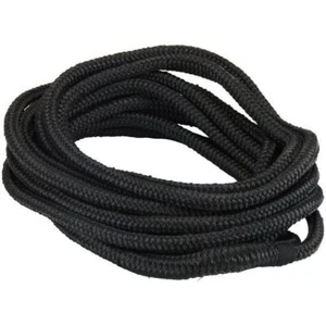Cuerda de amarre para barco negra 16 hilos poliéster estabilizado UV 20mmx14M línea de muelle - Imagen 1 de 2