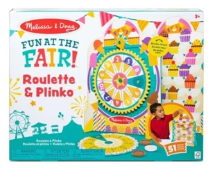 Melissa & Doug Fun at the Fair! Wooden Roulette & Plinko Games Sealed - Picture 1 of 7
