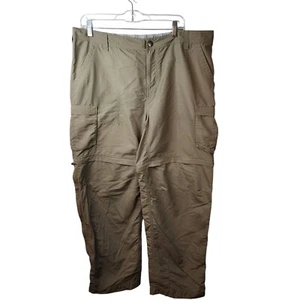 Pantalones REI Convertibles con Cremallera Senderismo Gorpcore Carga Beige Tostado Mujeres Talla 16P Usados en Excelente Condición - Imagen 1 de 10