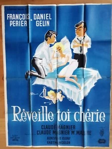 REVEILLE TOI CHERIE genevieve cluny affiche cinema originale 160x120 cm '61 - Imagen 1 de 1