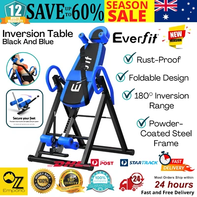 Inversion Table Fitness Home Gravity Down Gym Back Hang Up Exercise Upside Down  - image 1 of 4