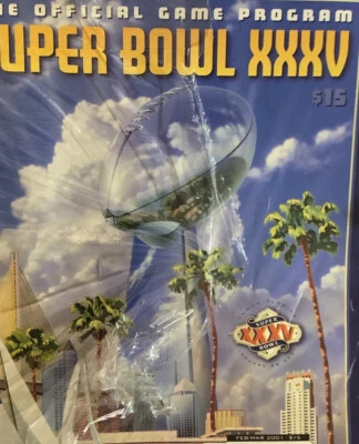 Super Bowl Official Game Program Superbowl XXXV Magazine AFC US NFC The NFL Cham - Image 1 of 4