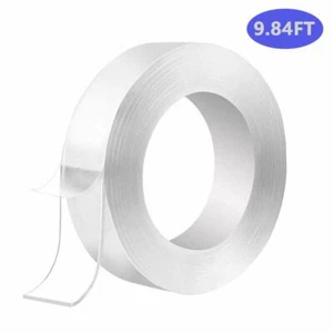 Double Sided Adhesive Tape Heavy Duty, Nano Removable, Washable Gel Grip Tape - Picture 1 of 7