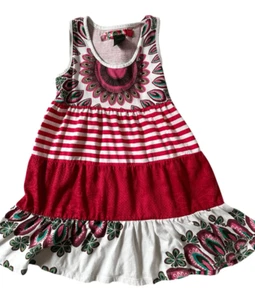 Desigual Mädchen ärmelloses Stufen Baumwollkleid, Gr: 7-8 - Bild 1 von 10