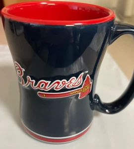 Atlanta Braves MLB Ceramic Relief Sculpted 14oz Coffee Mug - Picture 1 of 4