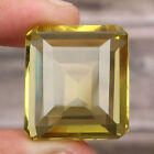 Brazilian Yellow Citrine 87.5 Ct. Faceted Emerald Cut Loose Gemstone Gs-277
