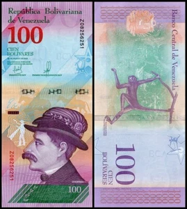 Venezuela 100 Bolivar Soberano, 2018, P-106a.2z, UNC, Replacement - Picture 1 of 1