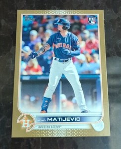 J.J. Matijevic 2022 Topps Update Series Gold Parallel #US297 RC Rookie /2022