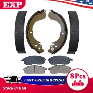Front Ceramic Brake Pads + Rear Shoes for 2007 - 2012 Nissan Cube Sentra Versa - Foto 1 di 1