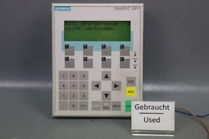 Siemens Simatic Panel OP 7-DP 6AV3 607-1JC20-0AX1 E-S: 5 Used - Picture 1 of 7